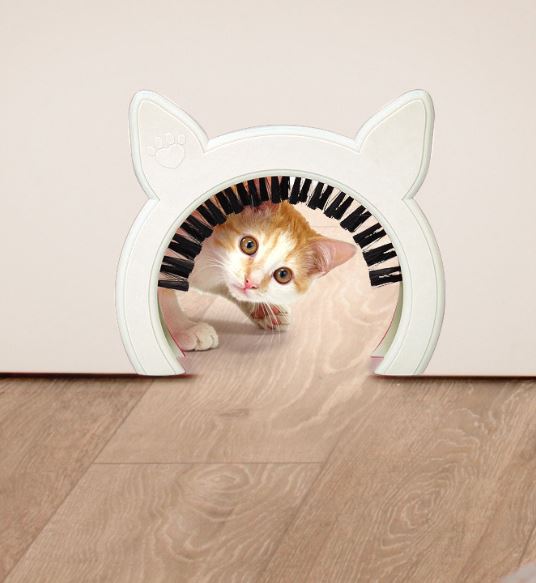 PAWSM Cat Door for Interior Door -  White